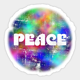 Peace design on watercolors Sticker